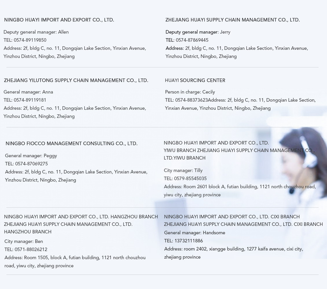 Ningbo Huayi Imp.& Exp. Co., Ltd.(图1)